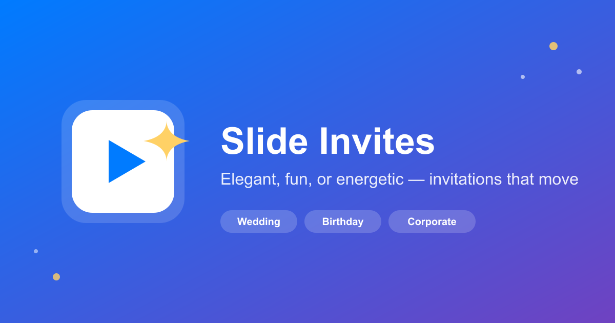 Built a slideshow form of RSVP logo